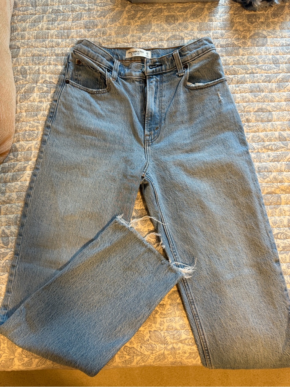 Abercrombie The 90s Straight High-Waist Light Blue Women’s Jeans